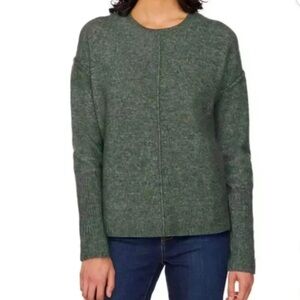 Chic‎ Green Women's Crew Neck Sweater
